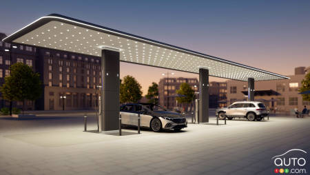 Future Mercedes-Benz charging station, fig. 4